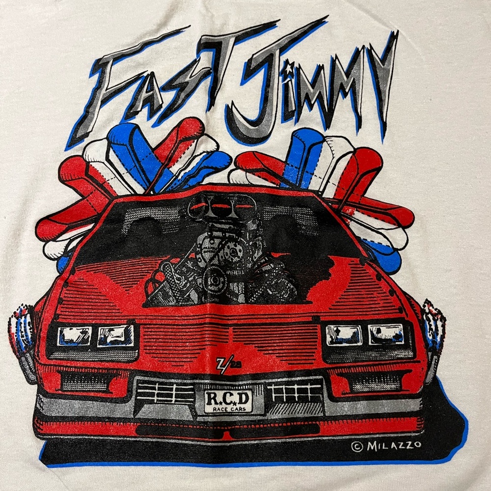 Fast Jimmy Race Car Tee Shirt
